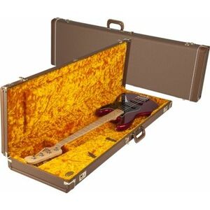Fender Multi-Fit Hardshell Case, Brown w/ Gold Plush Interior JB kép