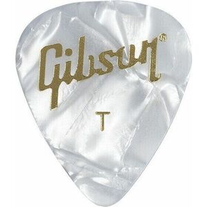 Gibson Pearloid Guitar Picks White Thin kép