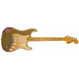 Fender Custom Shop 69 Stratocaster Heavy Relic Aztec Gold over Paisley kép
