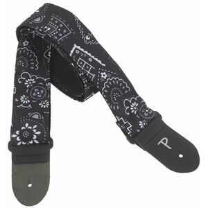 Perri's Leathers 7641 2" Design Fabric Strap Black Bandana kép