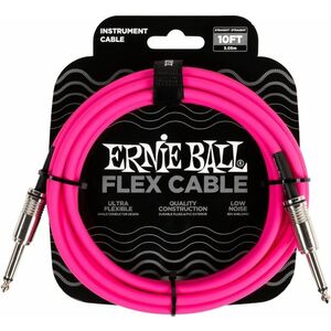Ernie Ball Flex Instrument Cable 10' Pink kép