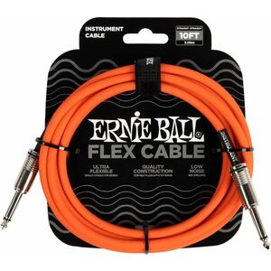 Ernie Ball Flex Instrument Cable 10' Orange kép
