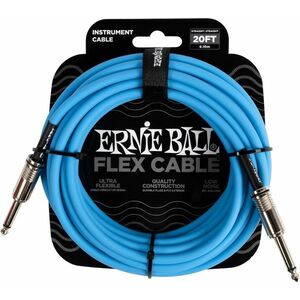 Ernie Ball Flex Instrument Cable 20' Blue kép