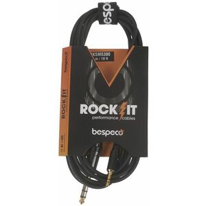 Bespeco ROCKIT Stereo Cable Jack 3, 5 TRS - Jack TRS 3 m kép