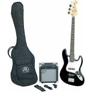 SX SB1 Bass Guitar Kit Fekete kép