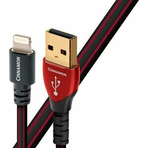 AudioQuest Cinnamon 1, 5 m Fekete-Piros Hi-Fi USB-kábel kép