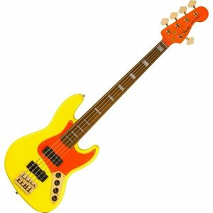 Fender MonoNeon Jazz Bass V Neon Yellow kép