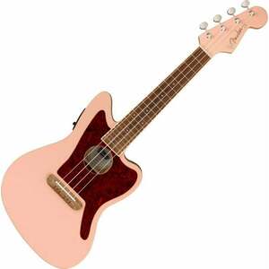 Fender Fullerton Jazzmaster Uke Koncert ukulele Shell Pink kép