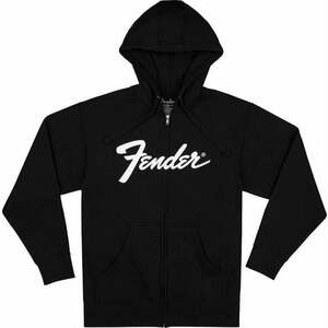 Fender Pulóver Transition Logo Zip Front Hoodie Black S kép