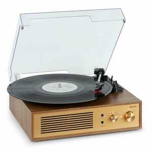Auna Berklee TT Classic, lemezjátszó, szíjhajtás, 33 1/3 és 45 RPM, sztereó hangszórók kép