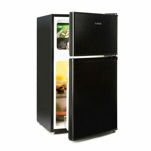 Klarstein Big Daddy Cool, kombinált hűtőszekrény, 61/26 literes, 40 dB, F energiahatékonysági osztály, fekete kép