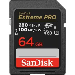 Sandisk 64GB Extreme PRO SDXC UHS-II memóriakártya kép