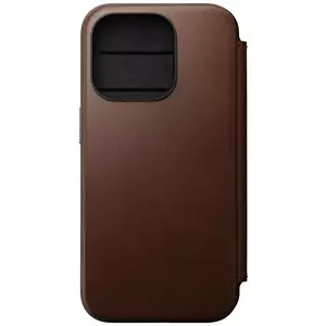 Tok Nomad Modern Leather Folio, brown - iPhone 15 Pro (NM01628385) kép