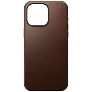 Tok Nomad Modern Leather Case, brown - iPhone 15 Pro Max (NM01619185) kép