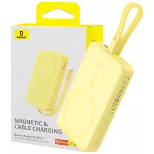 Töltő Baseus Powerbank Magnetic Mini 10000mAh 20W MagSafe (yellow) kép