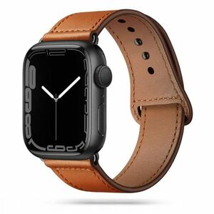 Tech-Protect Leatherfit szíj Apple Watch 38/40/41mm, barna kép