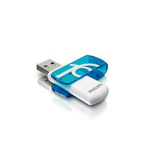 Philips pendrive USB 2.0 16GB Vivid Edition kék kép