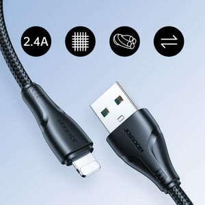 Joyroom USB - Lightning 2.4A kábel, Surpass Series 2 m fekete (S-... kép