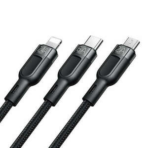 3in1 USB to USB-C / Lightning / Micro USB Cable, Mcdodo CA-0930, ... kép