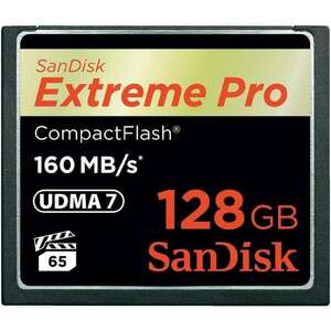 SanDisk 128GB Extreme Pro CompactFlash CF memóriakártya kép