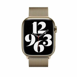 Apple Watch 45mm Band: Gold Milanese Loop kép