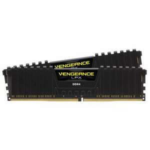 CORSAIR DDR4 16GB (2x8GB) 3200MHz Vengeance LPX RAM, fekete kép