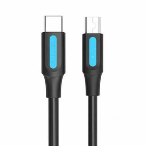 USB-C 2.0 és Mini-B 2A kábel 1m Vention COWBF fekete kép