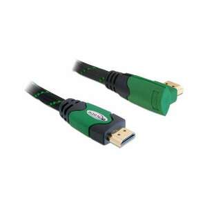 DELOCK HDMI Kabel Ethernet A -> A St/St 3.00m 90° rechts (82953) kép