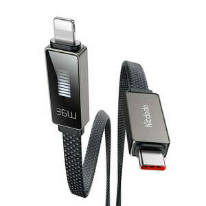 Kábel Mcdodo CA-4960 USB-C Lightning kijelzőhöz 1.2m (fekete) kép