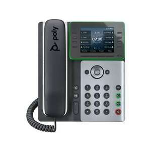 HP Poly Edge E300 VoIP Telefon + PoE - Fekete/Fehér kép