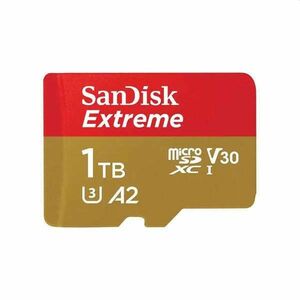Sandisk 1TB SD micro Extreme (SDXC Class 10 UHS-I U3) memória kártya kép