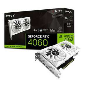 PNY GeForce RTX 4060 8GB GDDR6 OC XLR8 VERTO DF White Edition Videókártya kép