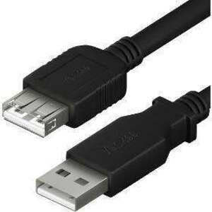YCU 014 BK USB A M/F Ext. cable YENKEE kép