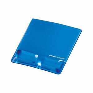 Egérpad csuklótámasszal, Fellowes® Health-V Crystal, kék kép