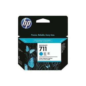 HP CZ134A (711) Cyan 3-pack tintaparton kép