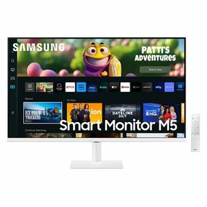 Samsung Smart M50C 27" FHD Monitor, fehér kép