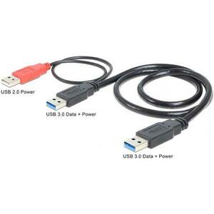 USB 3.0-USB 3.0+USB 2.0 A-A Cable M/M 82908 kép