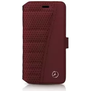 Tok Mercedes - Apple iPhone 6/6S Booklet Case Urban Line Leather - Red (MEFLBKP6SERE) kép