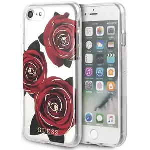 Tok Guess iPhone 7/8 Transparent Hardcase Flower Desire Red Rose (GUHCI8ROSTR) kép