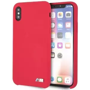 Tok BMW iPhone X /Xs Red Silicone M Collection (BMHCPXMSILRE) kép