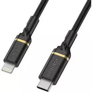Kábel OtterBox 1m Lightning to USB-C Fast Charge Cable, Black (78-52551) kép