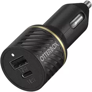 Autó töltő Otterbox Car Charger 30W - USB-C 18W + USB-A 12W U black (78-52545) kép