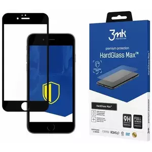 TEMPERED KIJELZŐVÉDŐ FÓLIA 3MK Apple iPhone 6 Plus Black - 3mk HardGlass Max kép