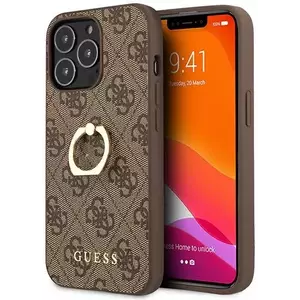 Tok Guess GUHCP13L4GMRBR iPhone 13 Pro 6, 1" brown hardcase 4G with ring stand (GUHCP13L4GMRBR) kép