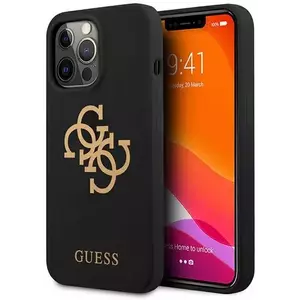 Tok Guess GUHCP13LLS4GGBK iPhone 13 Pro 6, 1" black hard case Silicone 4G Logo (GUHCP13LLS4GGBK) kép