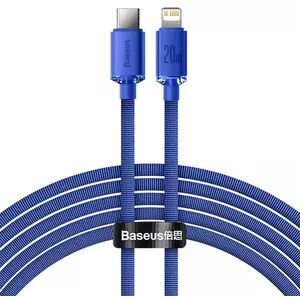 Kábel Baseus Crystal cable USB-C to Lightning, 20W, PD, 2m (blue) kép