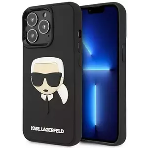 Tok Karl Lagerfeld KLHCP13LKH3DBK iPhone 13 Pro 6, 1" black hardcase 3D Rubber Karl`s Head (KLHCP13LKH3DBK) kép