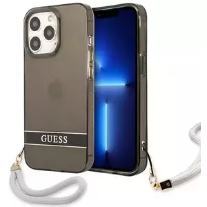 Tok Guess GUHCP13LHTSGSK iPhone 13 Pro 6, 1" black hardcase Translucent Stap (GUHCP13LHTSGSK) kép