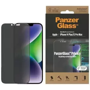 TEMPERED KIJELZŐVÉDŐ FÓLIA PanzerGlass Ultra-Wide Fit iPhone 14 Plus / 13 Pro Max 6, 7" Privacy Screen Protection Antibacterial P2773 (P2773) kép
