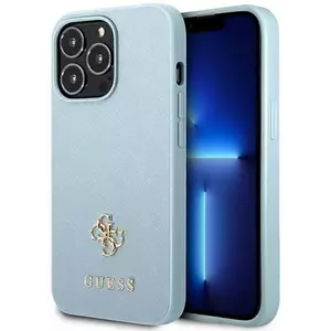 Tok Guess GUHCP13LPS4MB iPhone 13 Pro 6, 1" blue hardcase Saffiano 4G Small Metal Logo (GUHCP13LPS4MB) kép